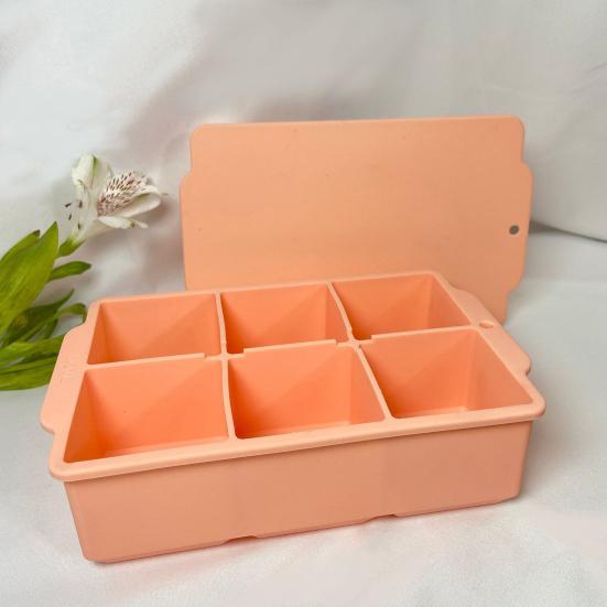 Квадратные 6 сеток «сделай сам», чтобы избежать порчи, быстрозамораживаемый лоток для льда, коробка, аксессуар для бара, лоток для формы для льда