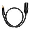 Кабель XLR папа к AV штекеру, длина 0,5 м, медный сердечник, позолоченные контакты, 3-контактный XLR папа к AV штекеру