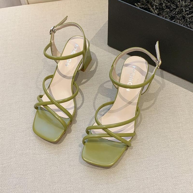 New Brand Women Shoes Summer High Heels Sandals Designer Party Pumps Shoes Dress Wedding Sexy Fad Chunky Womens Shoes