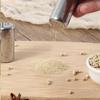 4 Pieces Portable Salt Shakers Stainless Steel Condiment Holders Seasoning Container with Lid for Travel and Picnics