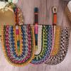 Woven Straw Fan Summer Cooling Grass Fan Handmade Fan Nordic Hanging Decorations For Bedroom Wedding Party Home Decors