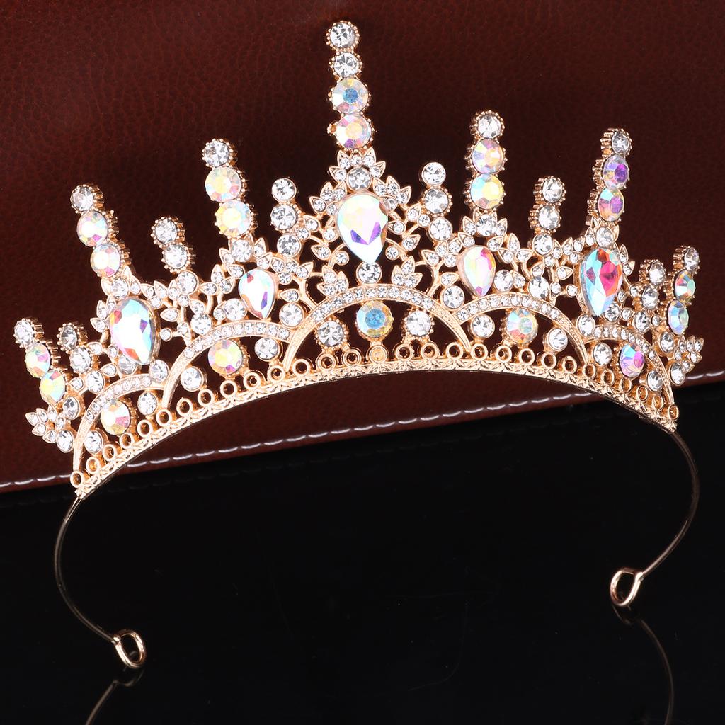 Принцесса Хрустальная Корона Тиара Девочки День Рождения Повязка на Голову Выступление Подиум Платье Аксессуары Королева Корона Королевы