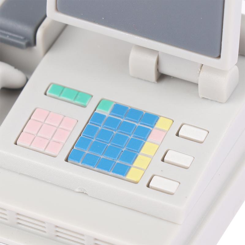 1Set Doll House Scene Decoration Supermarket Store Card Machine Scanner Model Toy