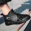 Fashionable Adult Short Rain Boots Waterproof Ankle Shoes Anti-slip Durable Rubber Footwear For Men Women Suitable For Rainy Day