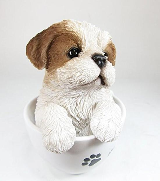 Toyosekiso Animal Objet Dog Ornament, Shih Tzu 14084