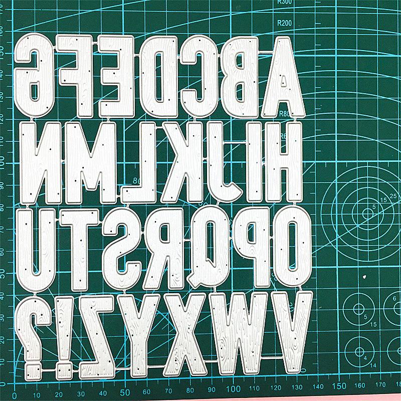 Английский алфавит, комбинированный узор, металлические штампы, штампы, тиснение алфавита, изготовление бумажных карт, ремесленные трафареты, скрапбукинг