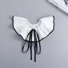 Womens Shoulder Wraps Shawls Shirt Detachable Collar Ruffled Fake Collars for Women Detachable Collar Party Clothing Decor