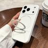 Чехол-подставка из жидкого силикона с магнитом для iPhone 17 Air 11 12 13 1 14 16 Pro Max Plus, с держателем-кольцом, защитная крышка