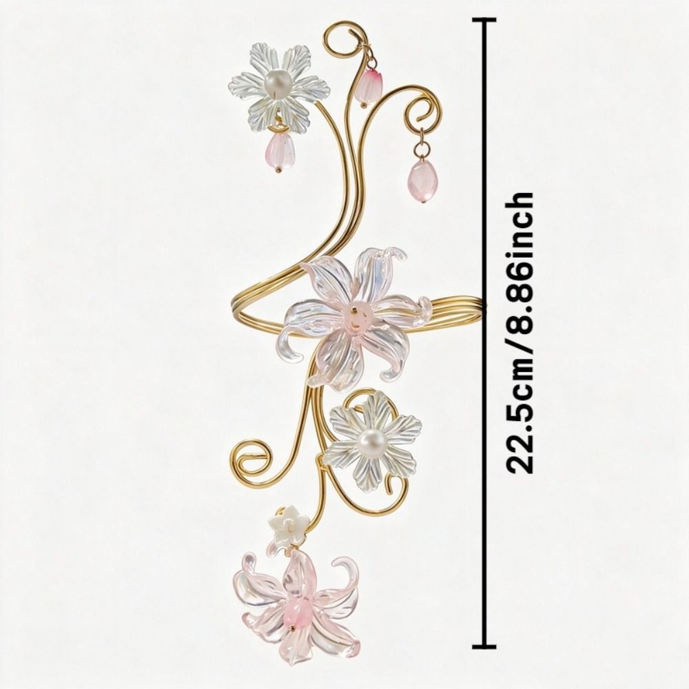 Vintage Arm Cuff Floral Open Arm Bangle Exquisite Arm Ring  Party
