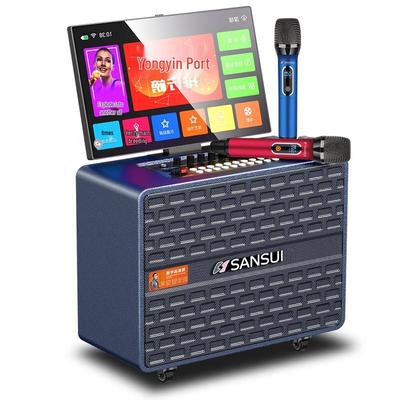 Портативная караоке-акустическая система Sansui с дисплеем, штекер CN (адаптер в комплекте)
