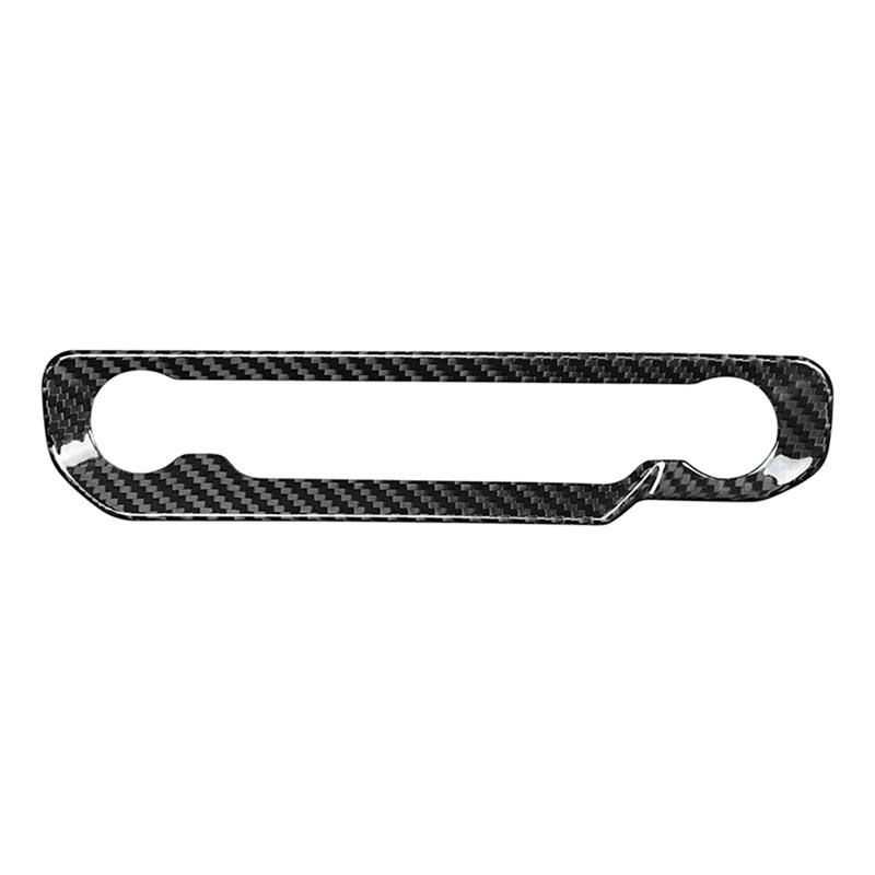 Ac29-Real Carbon Fiber Sticker Car Interior Trim Central Control Star Button Panel For Ford Mustang GT 2024 2025