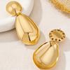 Metal Large Earrings Golden Women Jewelry Retro Geometric Earrings  Party Travel Gift