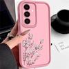 Little Fresh Floral Phone Cover For Samsung S25 S24 FE S23 S22 Ultra S21 A55 A35 A54 A34 A53 A14 Shockproof Soft Silicone Lens Protection Bumper Case