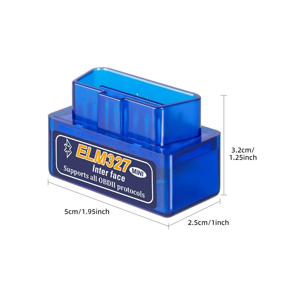 Новейший ELM327 V2.1 OBD2 Bluetooth сканер 2026 года - Чтение/Сброс индикатора "Check Engine", Автоматический детектор неисправностей для Android iOS (Подключите & Play)