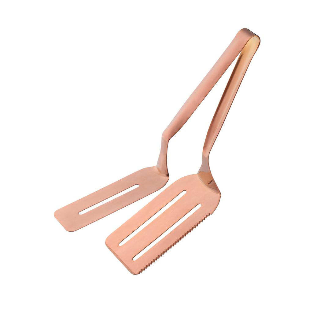 Stainless Steel Grill Clamp, -Scald Double-Sided Spatula Tongs Steak Clamps Grill Shovel Clip For Cooking BBQ Beefsteak Pizza Fish Bread Kitche