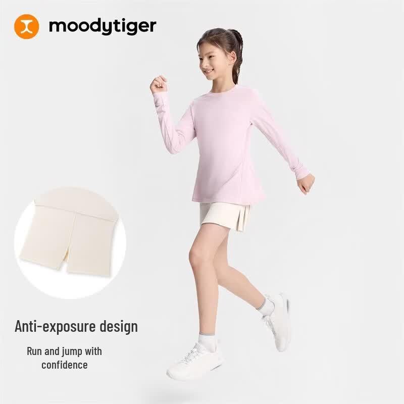 Девочковая мягкая трикотажная юбка А-силуэта для занятий спортом Moodytiger