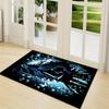 1Pc Blue Spirit Butterflies Carpet Rug Customizable Soft Washable Antislip Home Living Room Sofa Mats Personalized Rug 0917159
