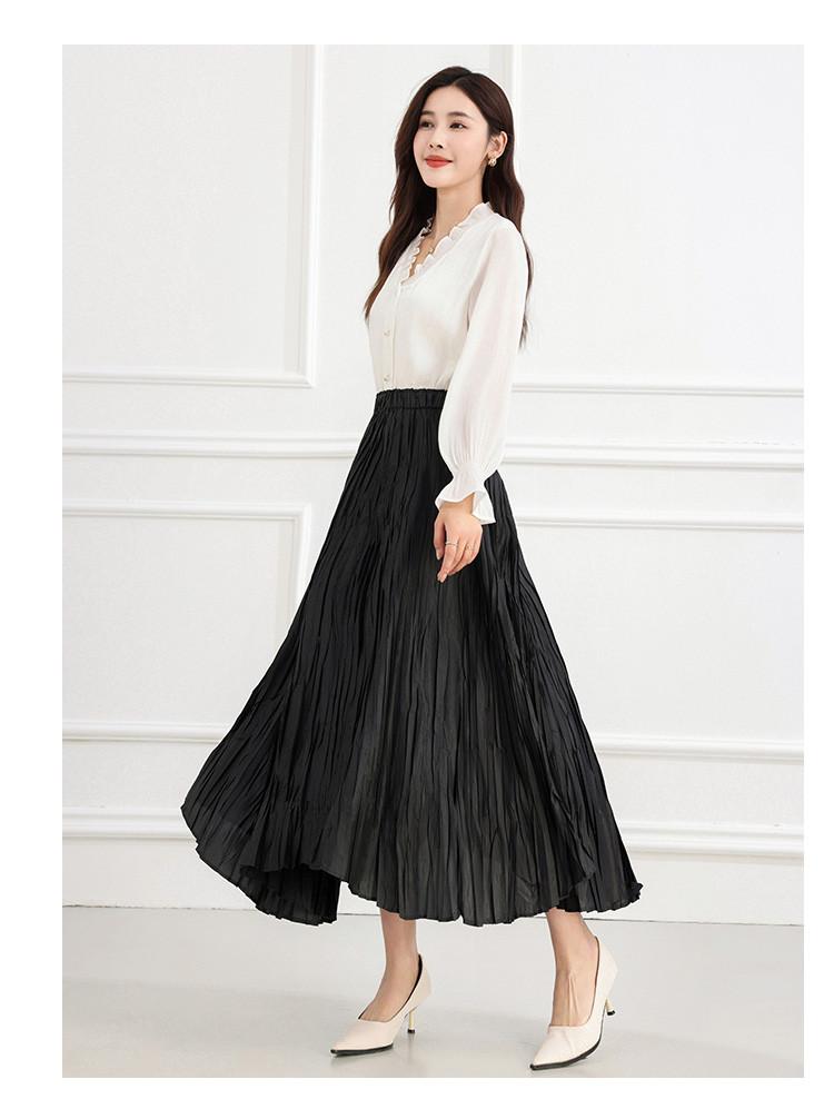 Spring High Waist Slimming Half Length Skirt