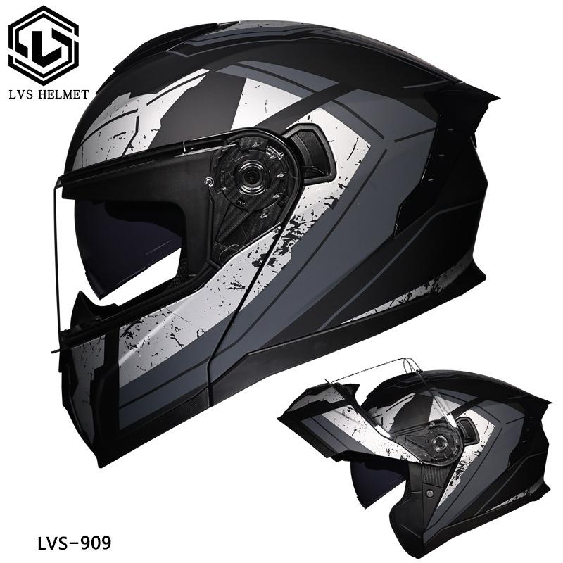 Motorcycle Helmet Men's and Women's Face-off Helmet Summer Locomotive Full Helmet Universal Safety In All Seasons
