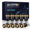 10PCS T10 Amber 194 Front 168 Light LED Side Marker Bulbs Yellow For Chevy Ford
