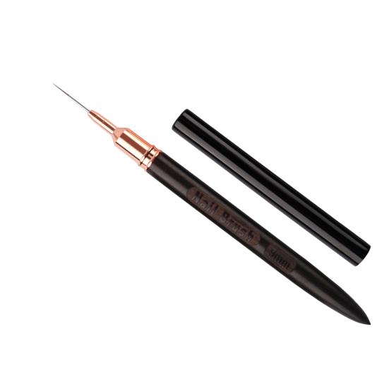 Кисть для дизайна ногтей 6/9/12/15/18 мм, ультратонкие волосы, деревянная ручка, портативная, для начинающих, профессиональная, сделай сам, для дизайна ногтей, цветной лайнер для рисования, ручка для нанесения точек