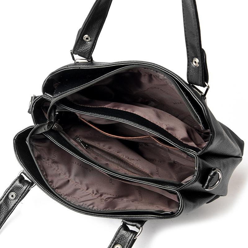 Простая и стильная сумка-тоут через плечо, сумка-мессенджер