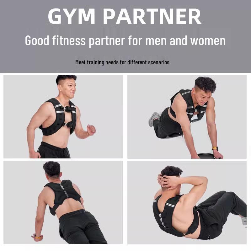 Reflective Sandbag Weight Vest for Running & Strength Training