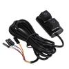 Desktop Computer Power Switch ON Off Reset PC External Power Supply Switch with 7 Color LED Lights 2m Cable