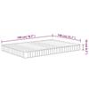 VidaXL Matelas en mousse moyennement doux 140x190 cm 373023
