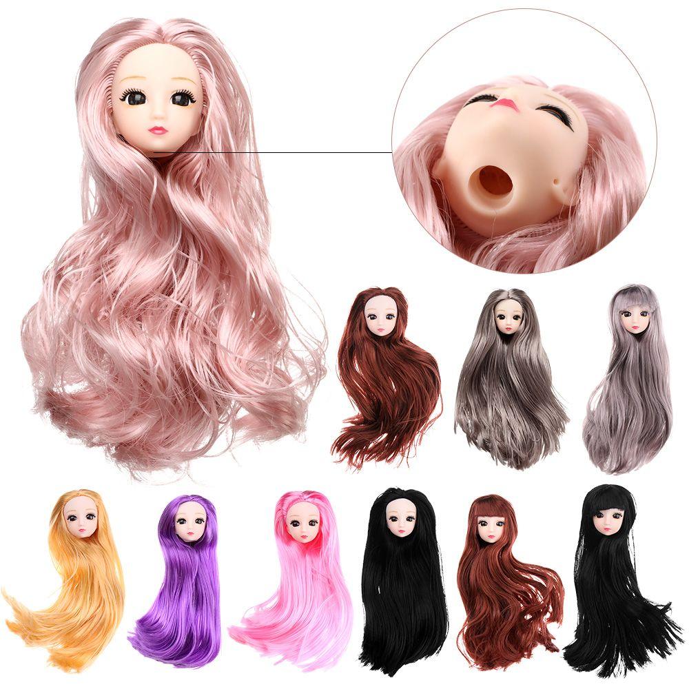 Gift Multiple Color Long Hairstyles Doll Head Ancient Doll Accessories DIY Head Wear 30 Dolls Joint