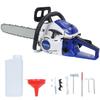 Бензопила 58 куб.см, 20-дюймовая бензопила, 2-тактная ручная бензопила, Мощная валочная пила для резки древесины и валки деревьев