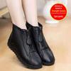 Warm Winter Cotton Shoes with Velvet Lining for Middle-Aged & Elderly - Anti-Slip Flat-Soled Snow Boots 2024