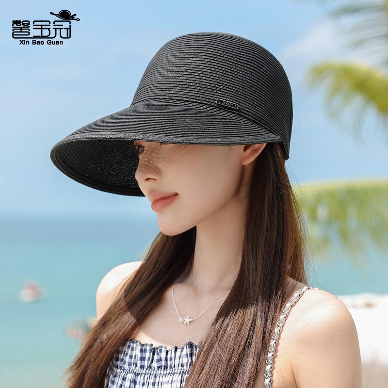 Летняя соломенная шляпа с большими полями, детская модная высококлассная солнцезащитная шляпа, для путешествий на открытом воздухе, для морского побережья, для пляжа
