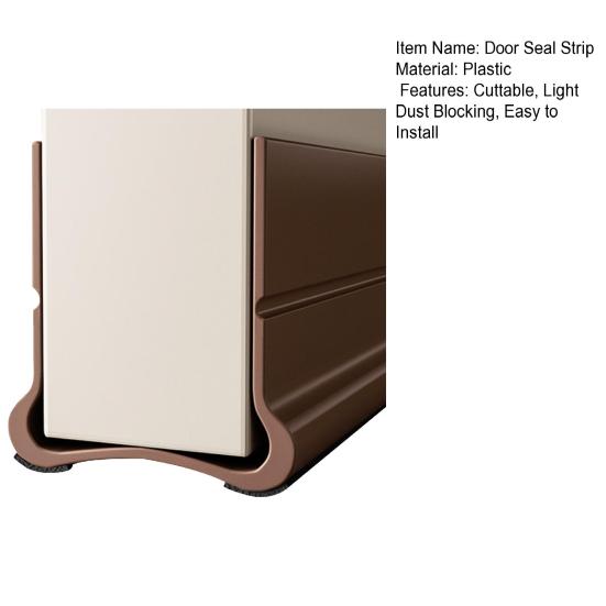 Door Bottom Sealing Strip Under-Door Sweep Weather Stripping Light Noise Dust Blocking Windproof Door Stopper Door Bottom Gap Filler Strip