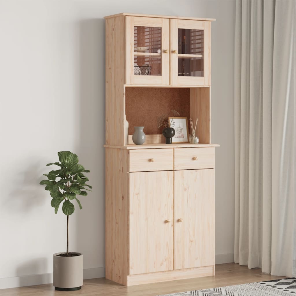 Vidaxl Kredens Alta, 77X35X188 Cm, Lite Drewno Sosnowe