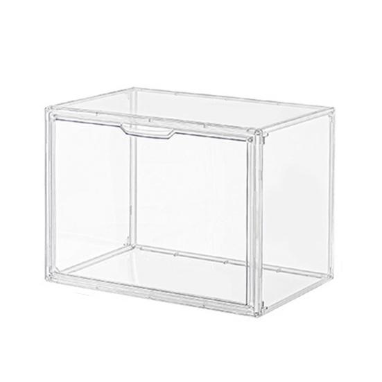 Practical Clear Space-saving Visible Desktop Storage Boxes for Purse Clutch Handbag Book Storage Box