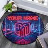 Custom Name,Atletico Grit round rug,Rugfor Living Room Bedroom Playroom ,Non-slip Floor Mat,Holiday and Birthday Gifts.chl