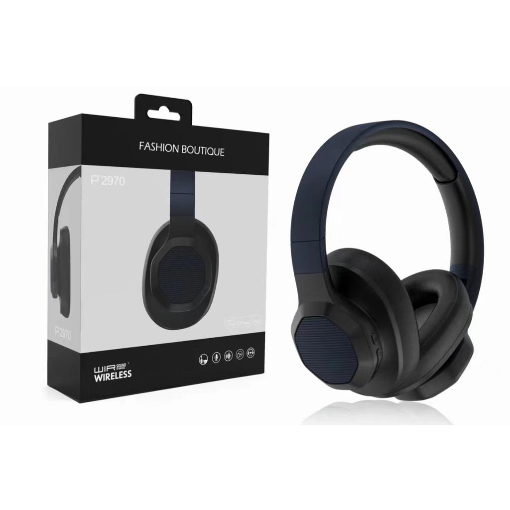 Беспроводные складные наушники P2970 с амбушюрами 3D, совместимые с Bluetooth