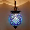 Синий мозаичный стеклянный настенный светильник - Сделанный вручную элемент домашнего декора (Пакет из 1)