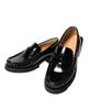 Loafers S2635 4916 BUTTERFLY LOGO MOCCASIN PATENT BLACK Cm [Gunny] Women's 25.0 [Item]