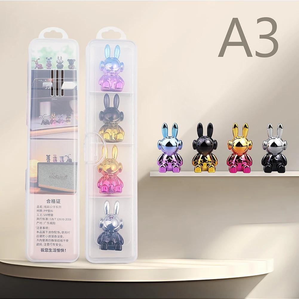 4 шт. забавный медведь центральная консоль украшения приборная панель автомобиля украшения аксессуары офис подарки для дома украшения авто декор украшения