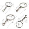 25mm NEW DIY Polished Silver Keychain Keyring Key Fob Short Chain