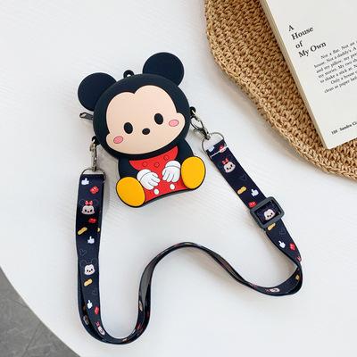 Микки Маус Новый кошелек-монетница Кошелек Минни Сумка-мессенджер на плечо Милый картхолдер Мультяшный силиконовый мешок для хранения Модный