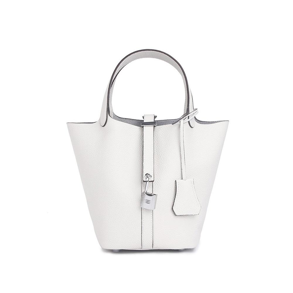 Женские сумки из натуральной кожи, дизайнерская маленькая сумка-тоут без логотипа, первый слой из коровьей кожи, сумка для покупок через плечо с серебристым замком