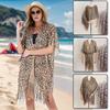 Womens Polyester Sun Protection Zebra Pattern Summer Sunscreen Shawl Travel Leopard Pattern Soft Fashion Accessories