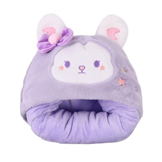 Ворсовый платок, одеяло с капюшоном, ветрозащитное, носимое одеяло, U-образная подушка для хранения, складная, переносная, с капюшоном