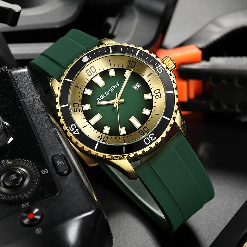 Fashion New Watches for Men Multi Functional Luminous Date Quartz Wrist Watch Man Clock Leisure Sports Waterproof Men's Watch