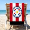 Paraguay Football Federation Emblem Microfiber Beach Towel, Lightweight And Quick-Dry, for Summer Travel, Beach Essential, Swimming Pool Outdoor