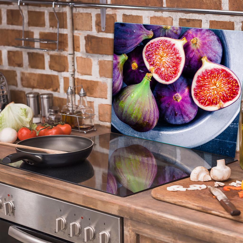 GLASS PROTECTIVE PLATE FOR STOVE 60x52 FRUIT