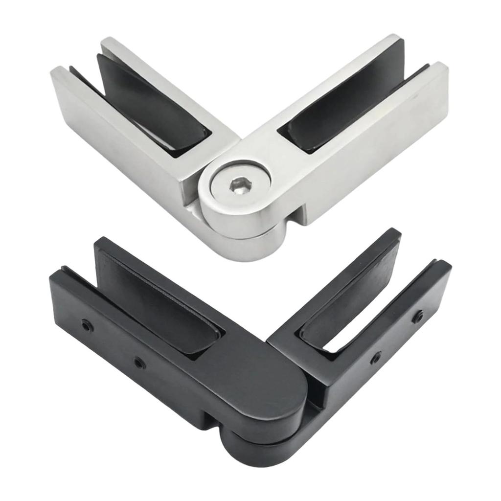 Adjustable Glass to Glass Clamp Railing Clip Bracket Support Stainless Steel Professional Railing Clamp for Stairs Balustrade